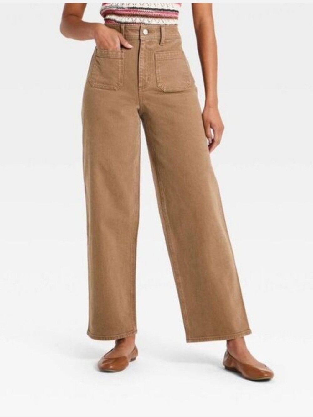 Universal Thread Womens Highest-Rise Sailor Straight Jeans - Brown 6